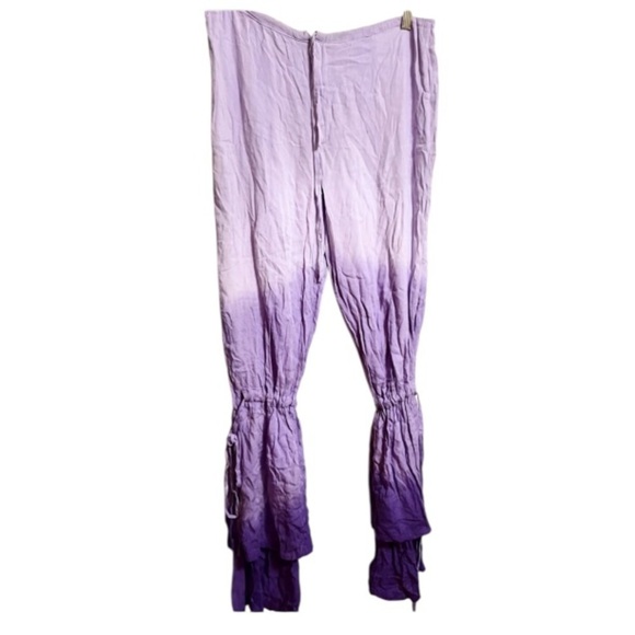 fresh produce Pants - Fresh Produce Ombre Pants Size Large Purple Elastic Waist Pants